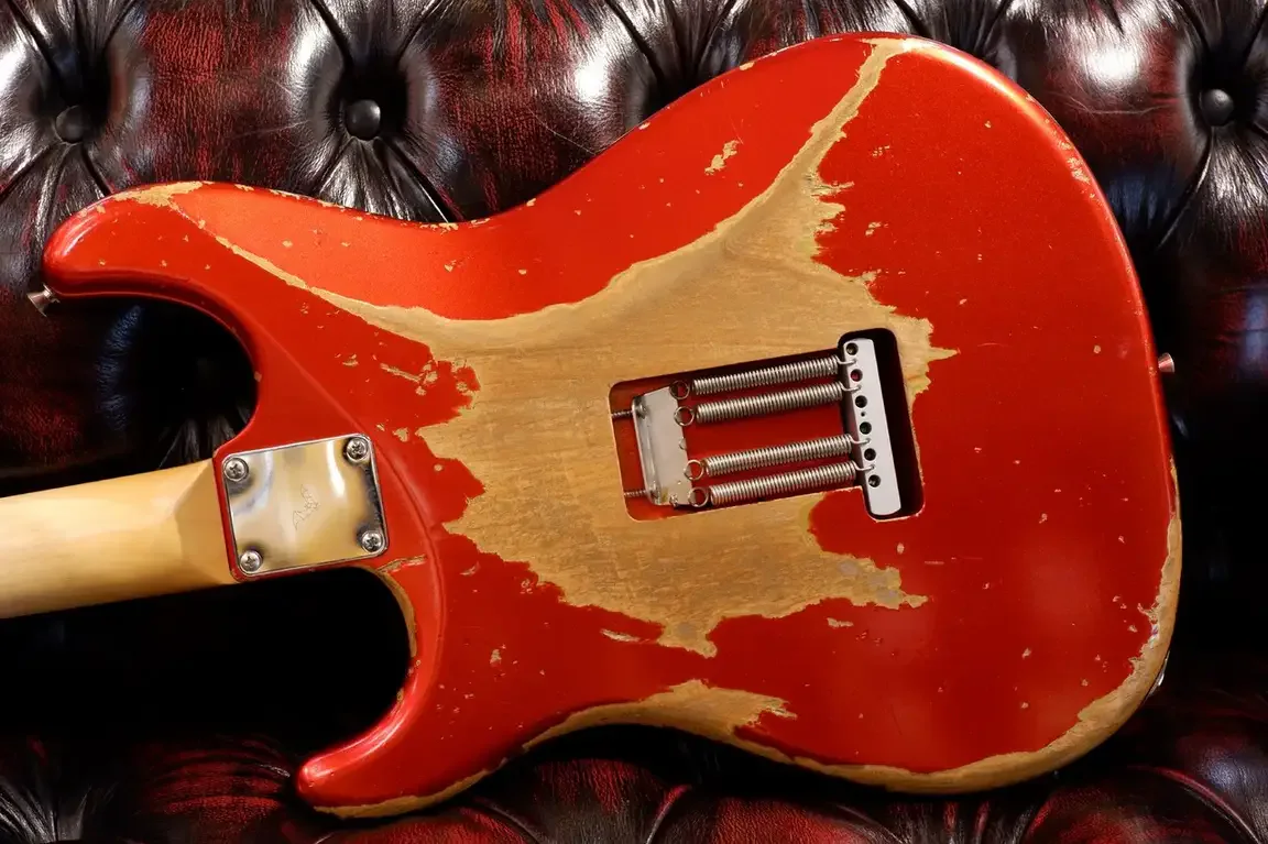 Sugi Limited SGZ R SSS ALD/HM · Candy Apple Red Heavy Aged · Instrument photo 10