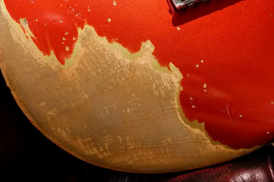 Sugi Limited SGZ R SSS ALD/HM · Candy Apple Red Heavy Aged · Instrument photo 4