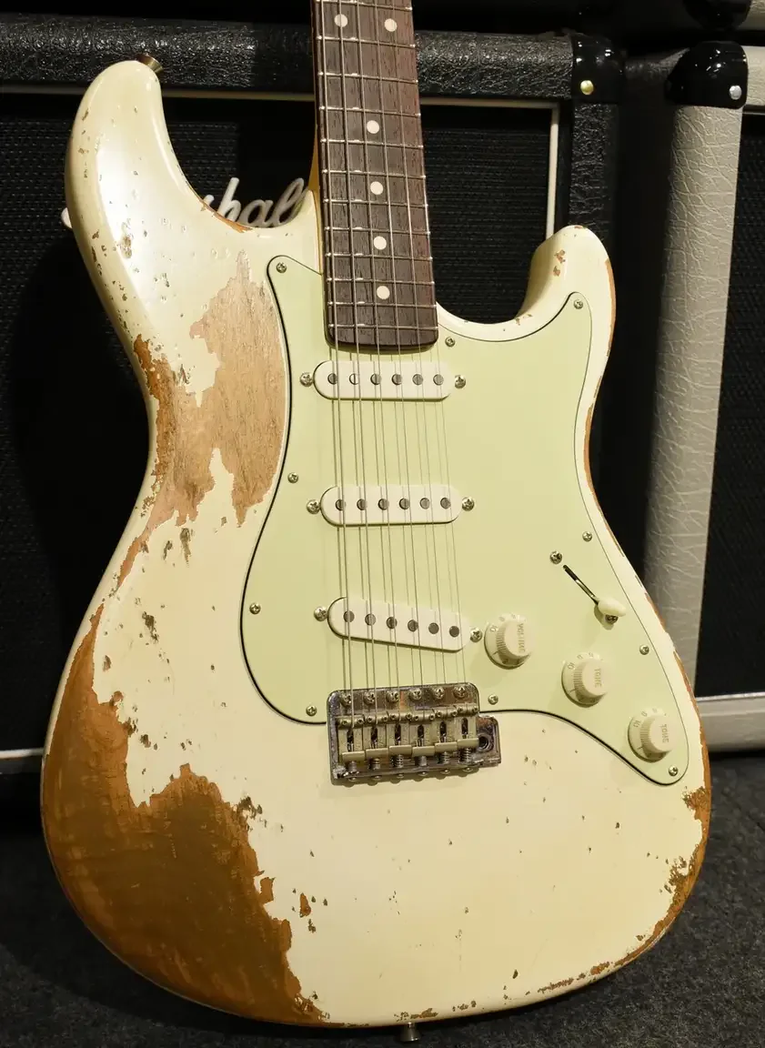 Sugi Stargazer SSS Heavy Aged Limited · Olympic White · Instrument photo 2