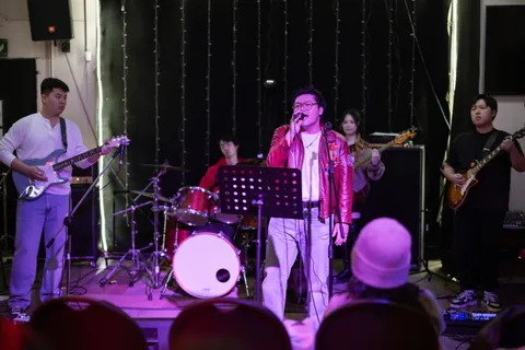 Student band performing live for the audience